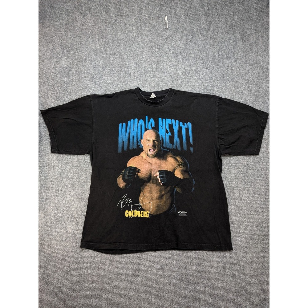 Vintage WCW Goldberg Who's Next!‎ Wrestling T-Shirt Mens 3XL 1998 y2k collectors